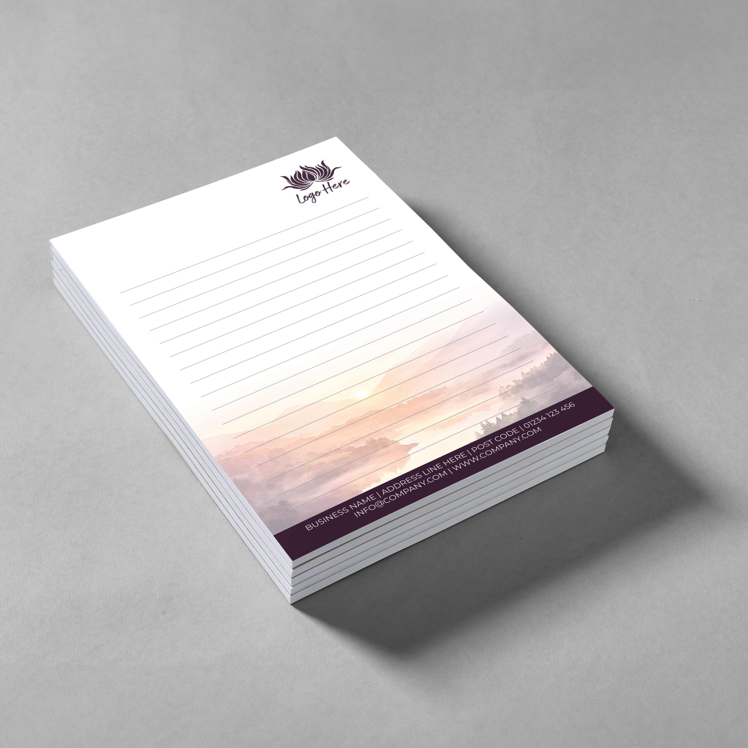 Sandstone Bluff Notepad Design, A5 And A4 Sizes With Earthy Stone Shades, Image 2.
