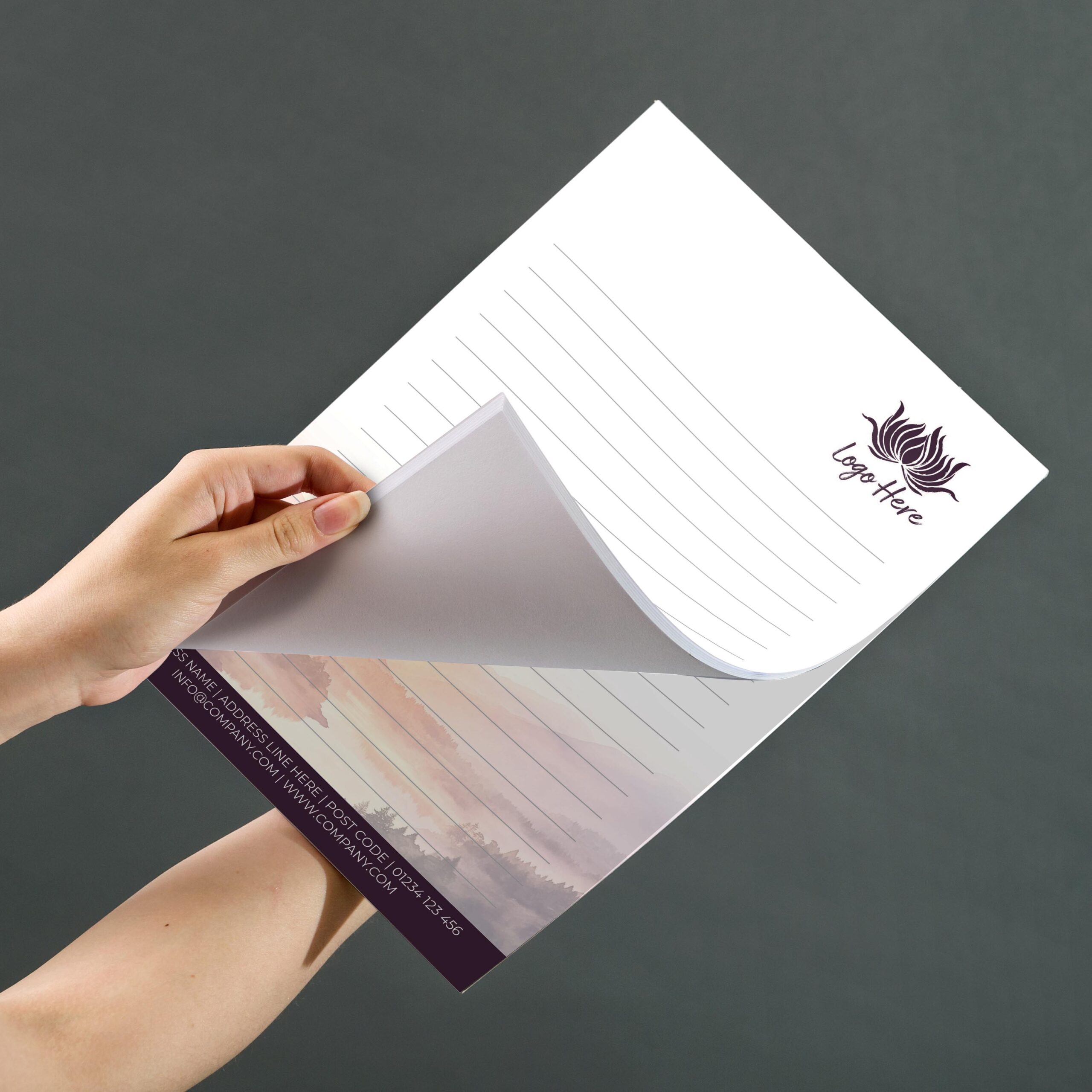 Sandstone Bluff Notepad Design, A5 And A4 Sizes With Earthy Stone Shades, Image 3.