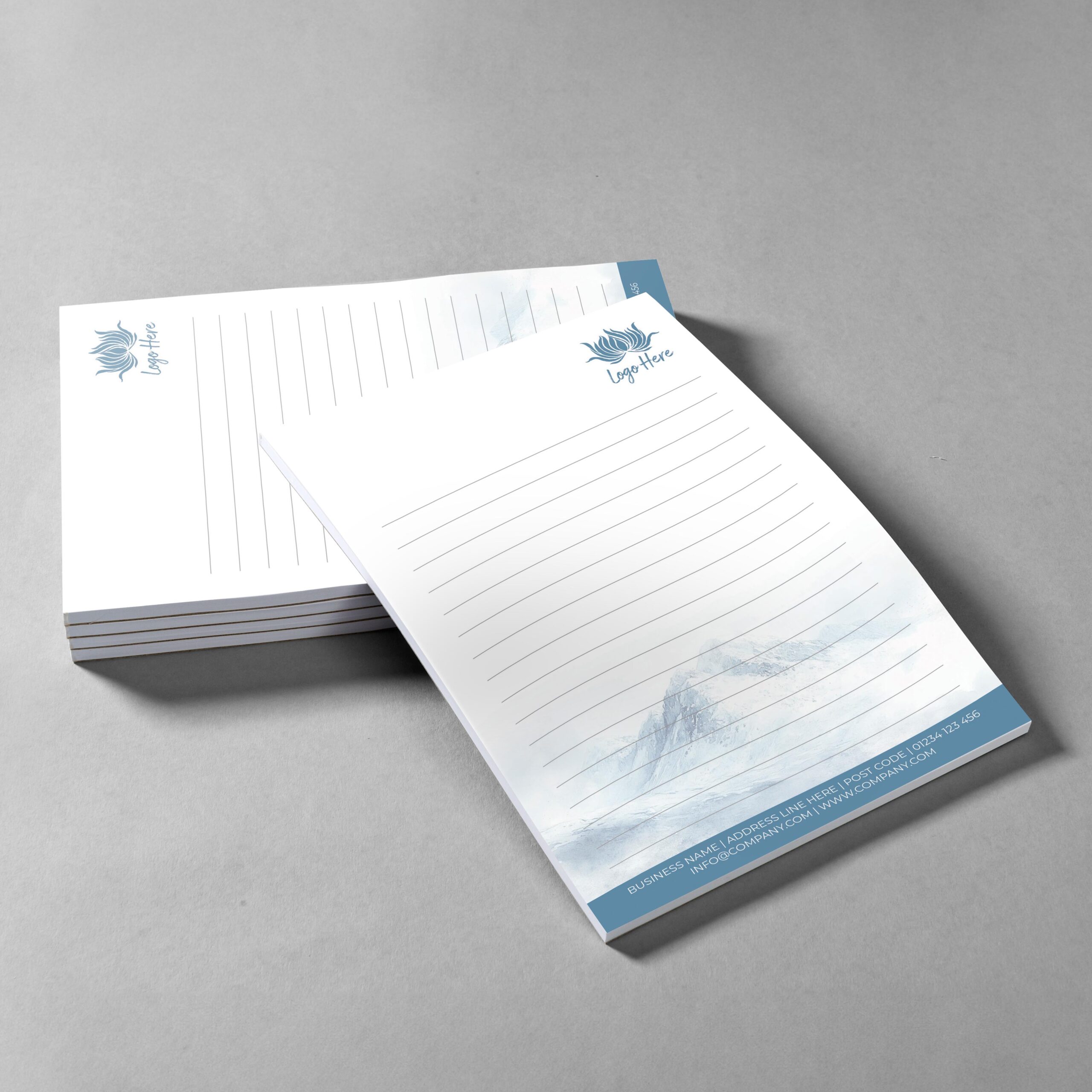 Lavender Mist Branded Notepad Design