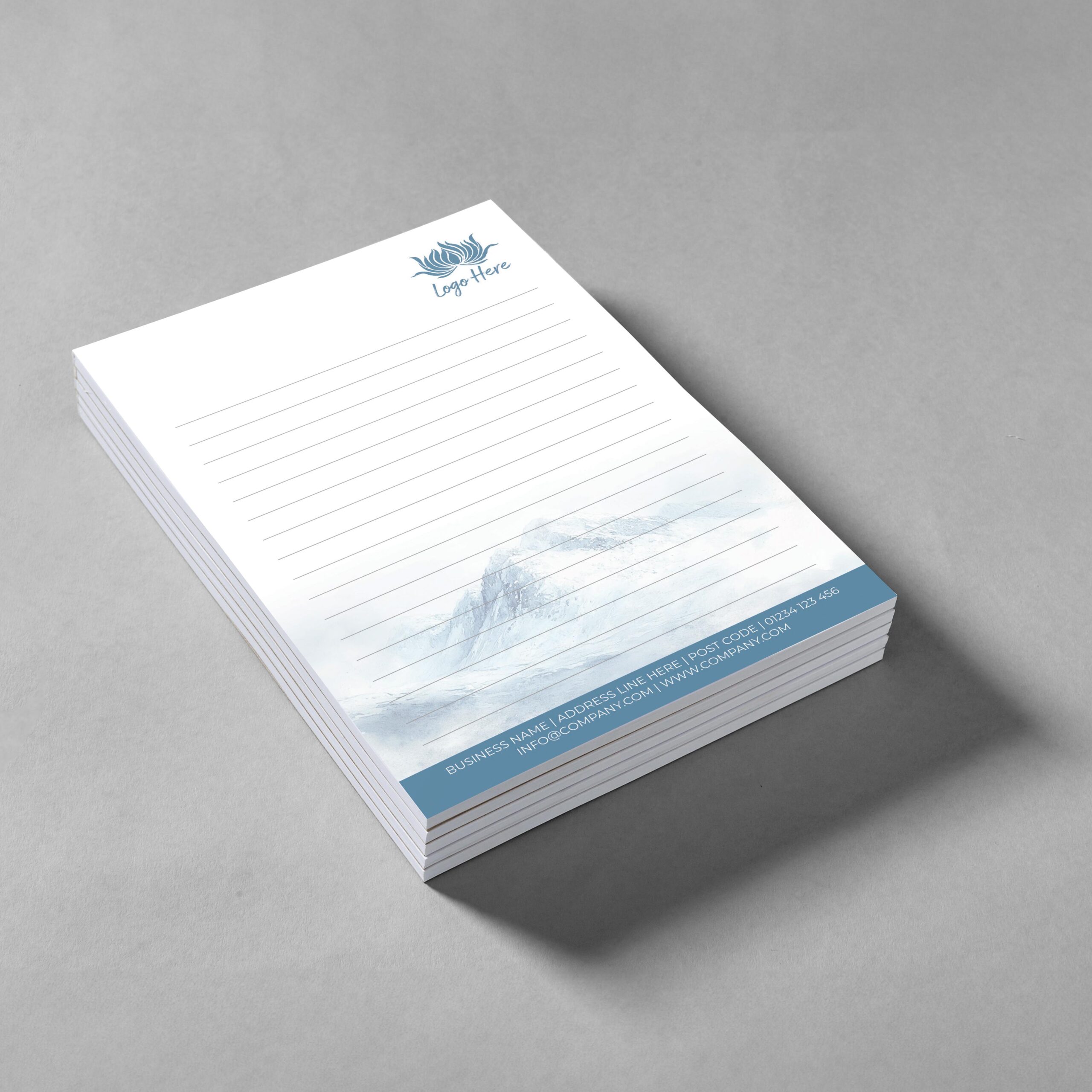 Lavender Mist Notepad Design, A5 And A4 Sizes Inspired By Lavender Fields, Image 2.
