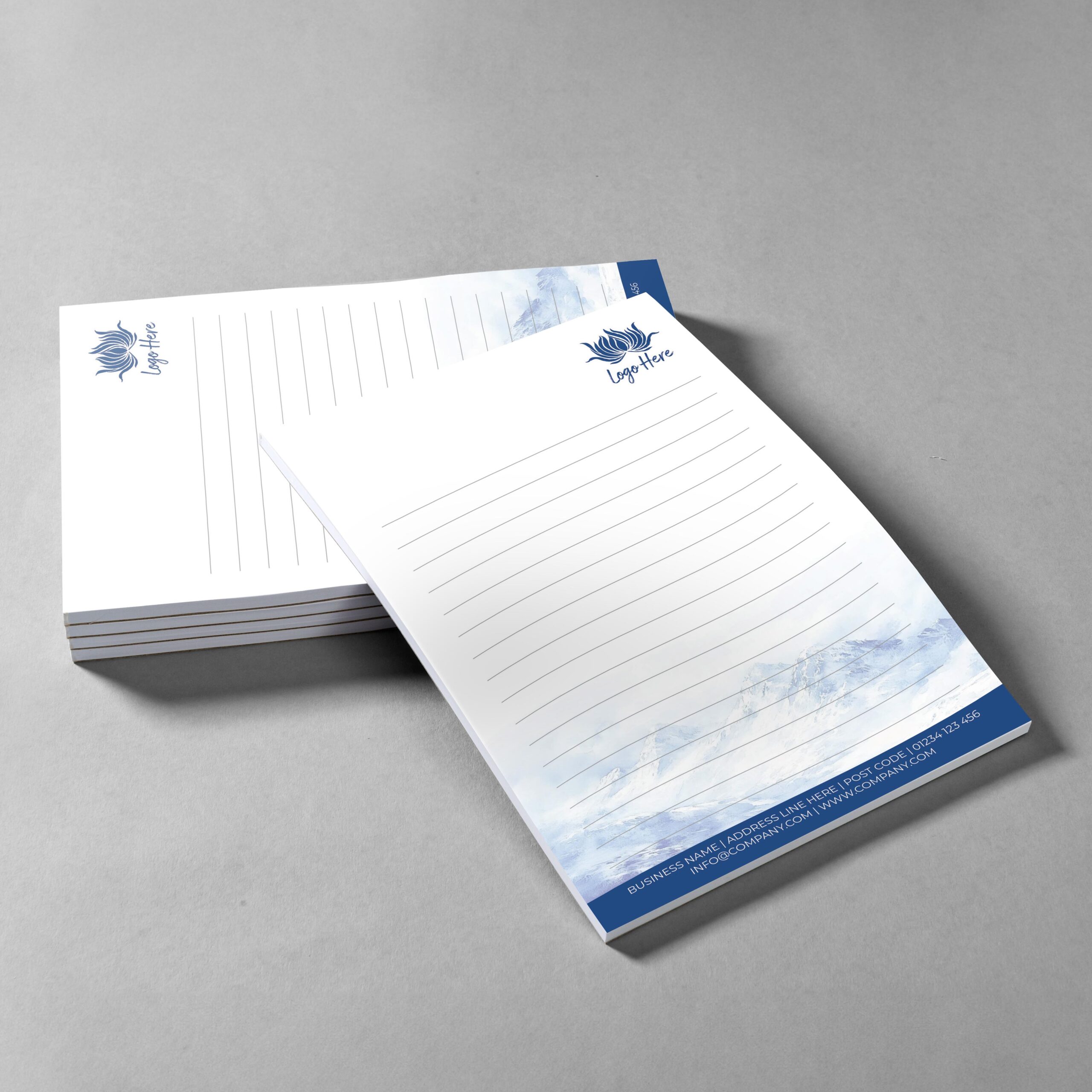 Blue Ridge Branded Notepad Design