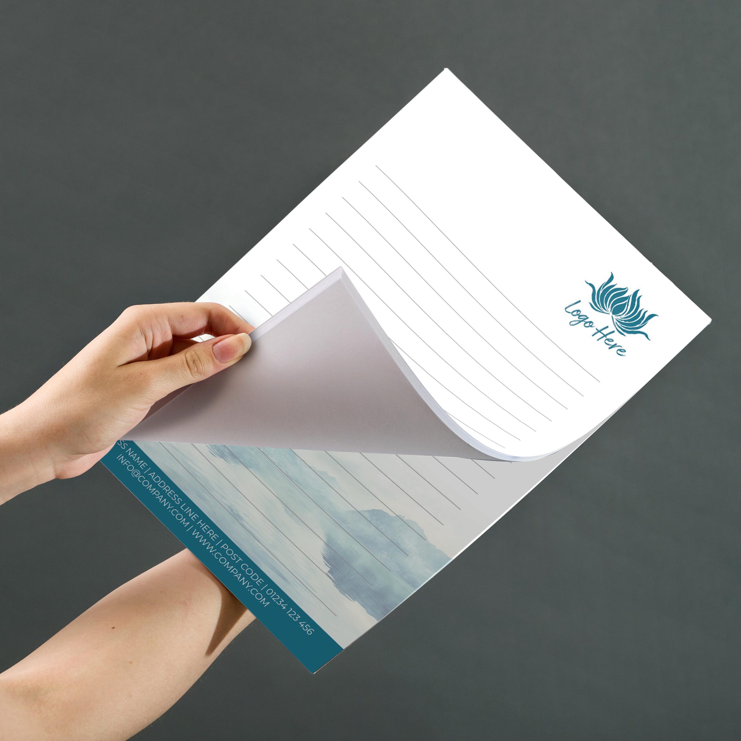 Coral Tide Notepad Design, A5 And A4 Sizes Inspired By Tropical Coral Tones, Image 3.