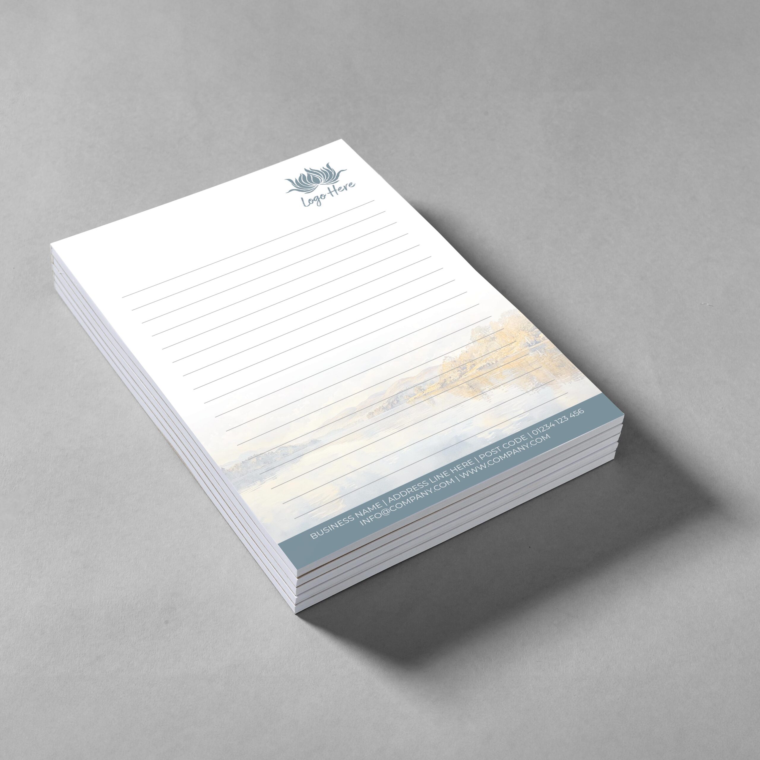 Rainforest Bloom Notepad Design, A5 And A4 Sizes With Vibrant Green Jungle-Inspired Colors, Image 2.