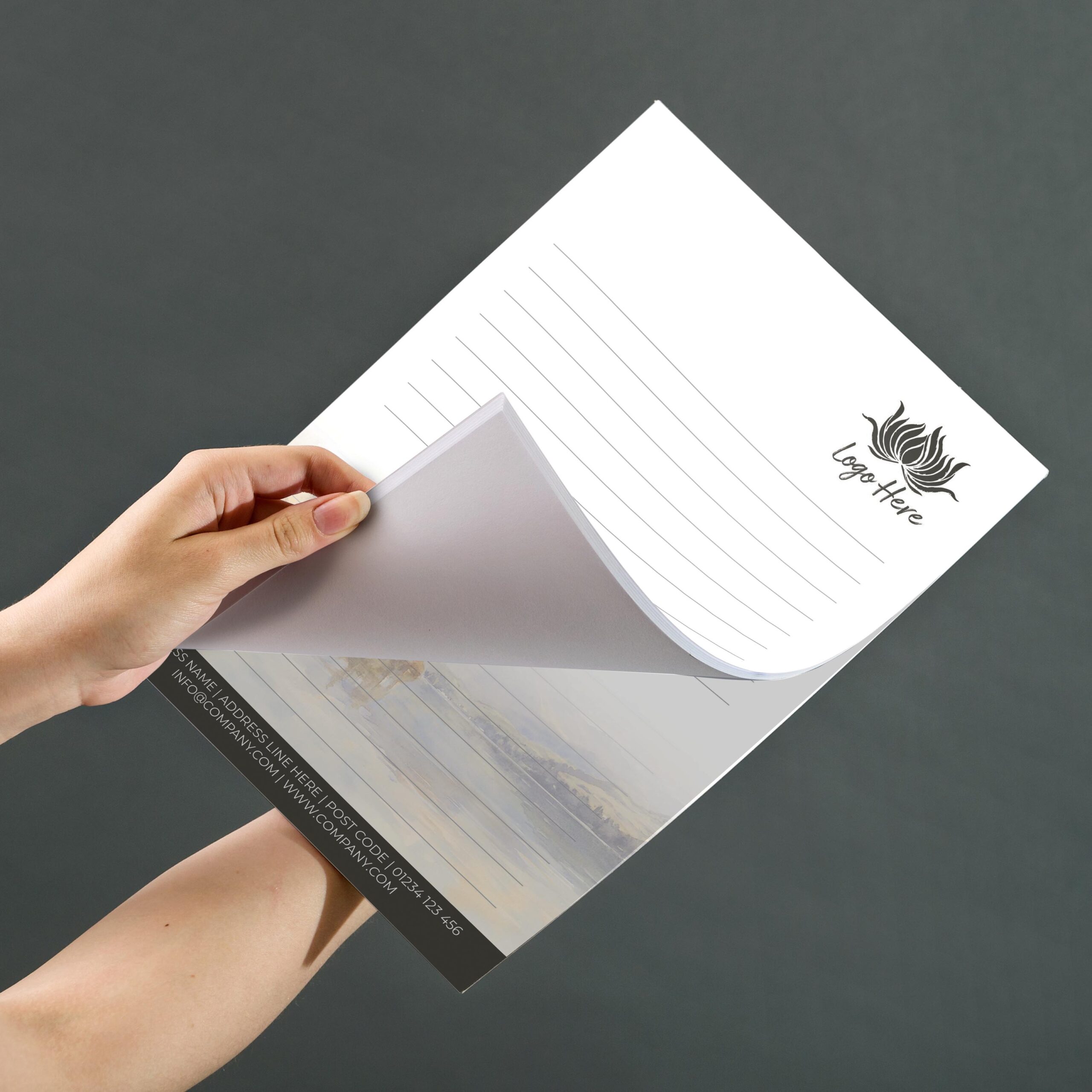 Golden Horizon Notepad Design, A5 And A4 Sizes Inspired By Sunset Tones, Image 3.