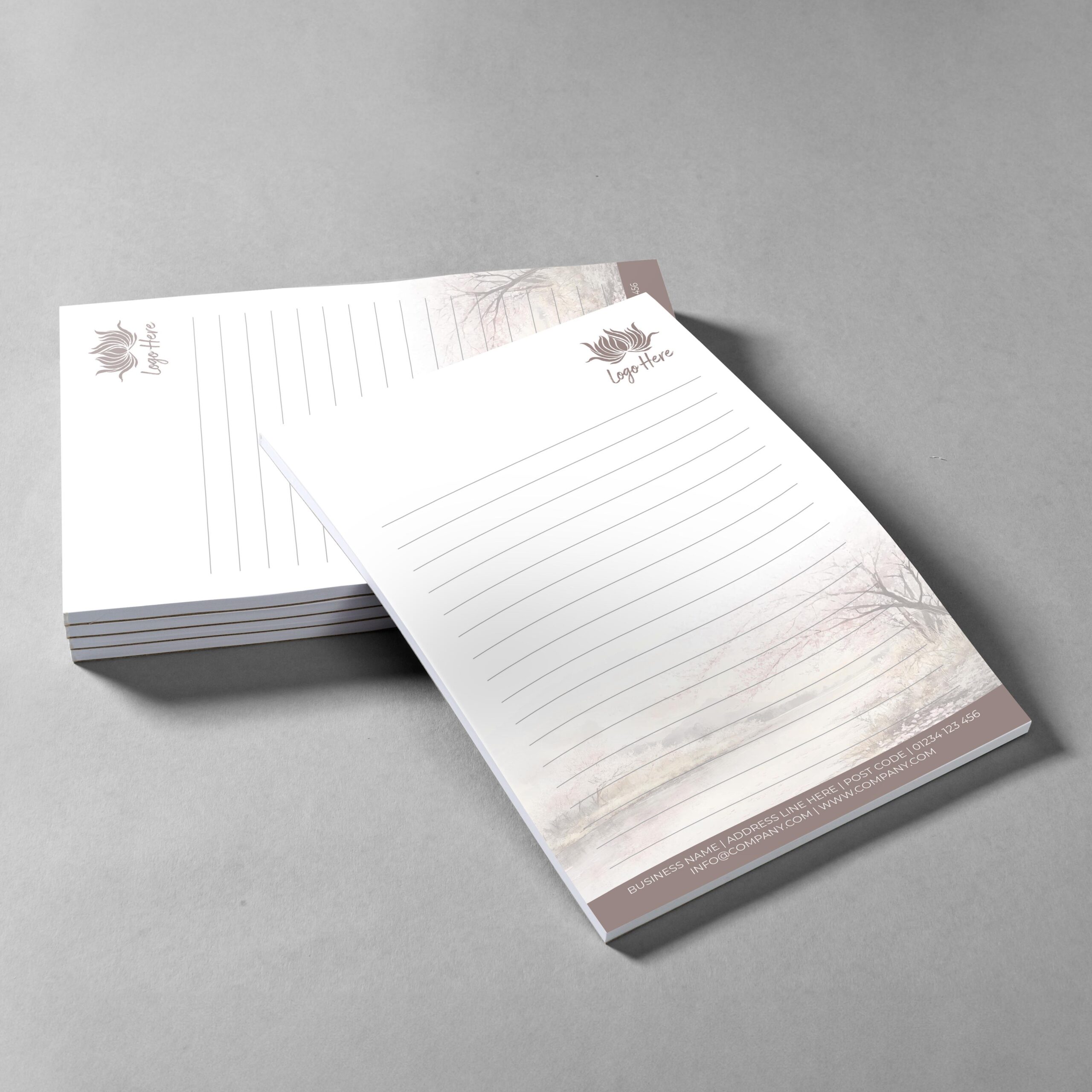 Woodland Whisper Branded Notepad Design