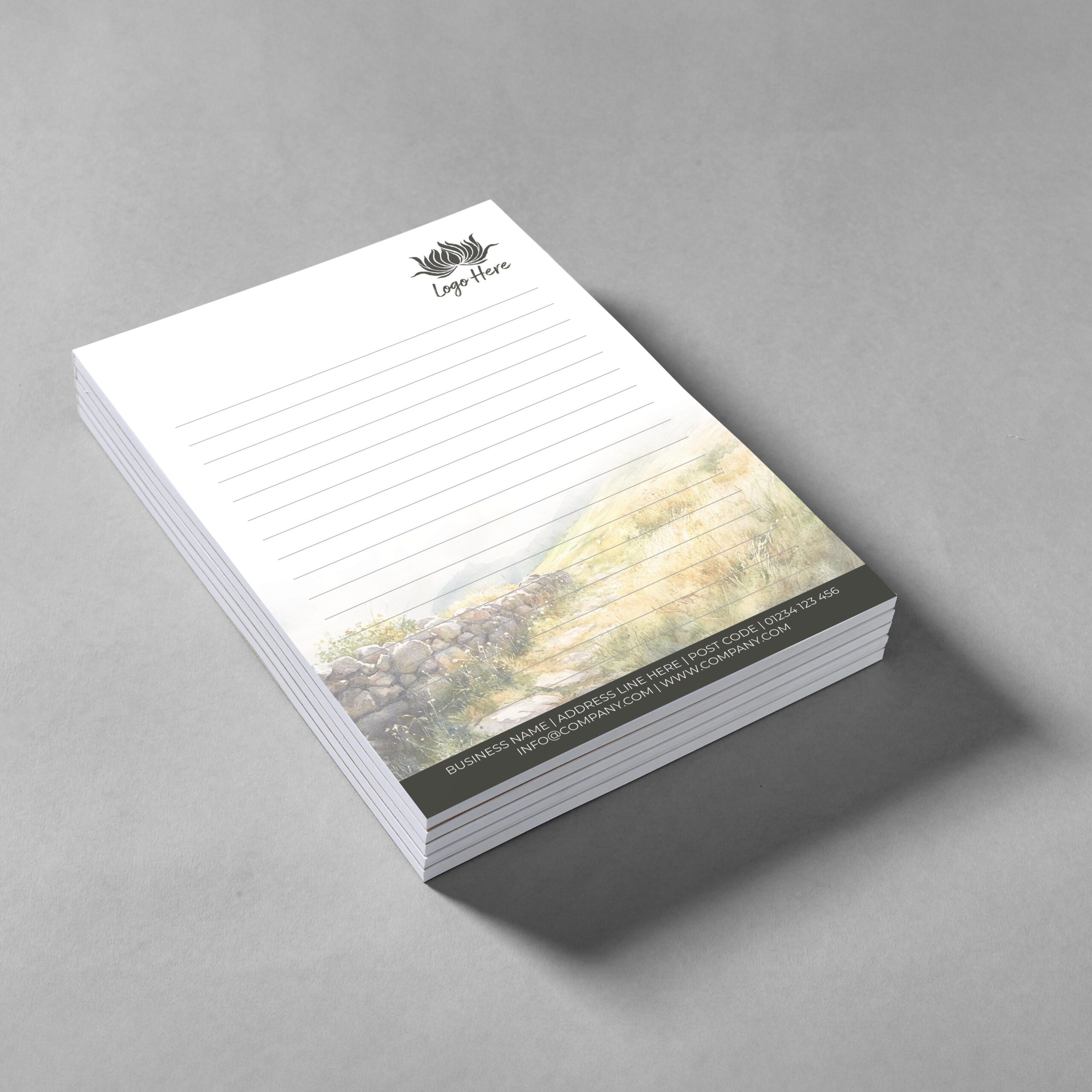 Tropical Palm Notepad Design, A5 And A4 Sizes With Vibrant Tropical Green Hues, Image 2.