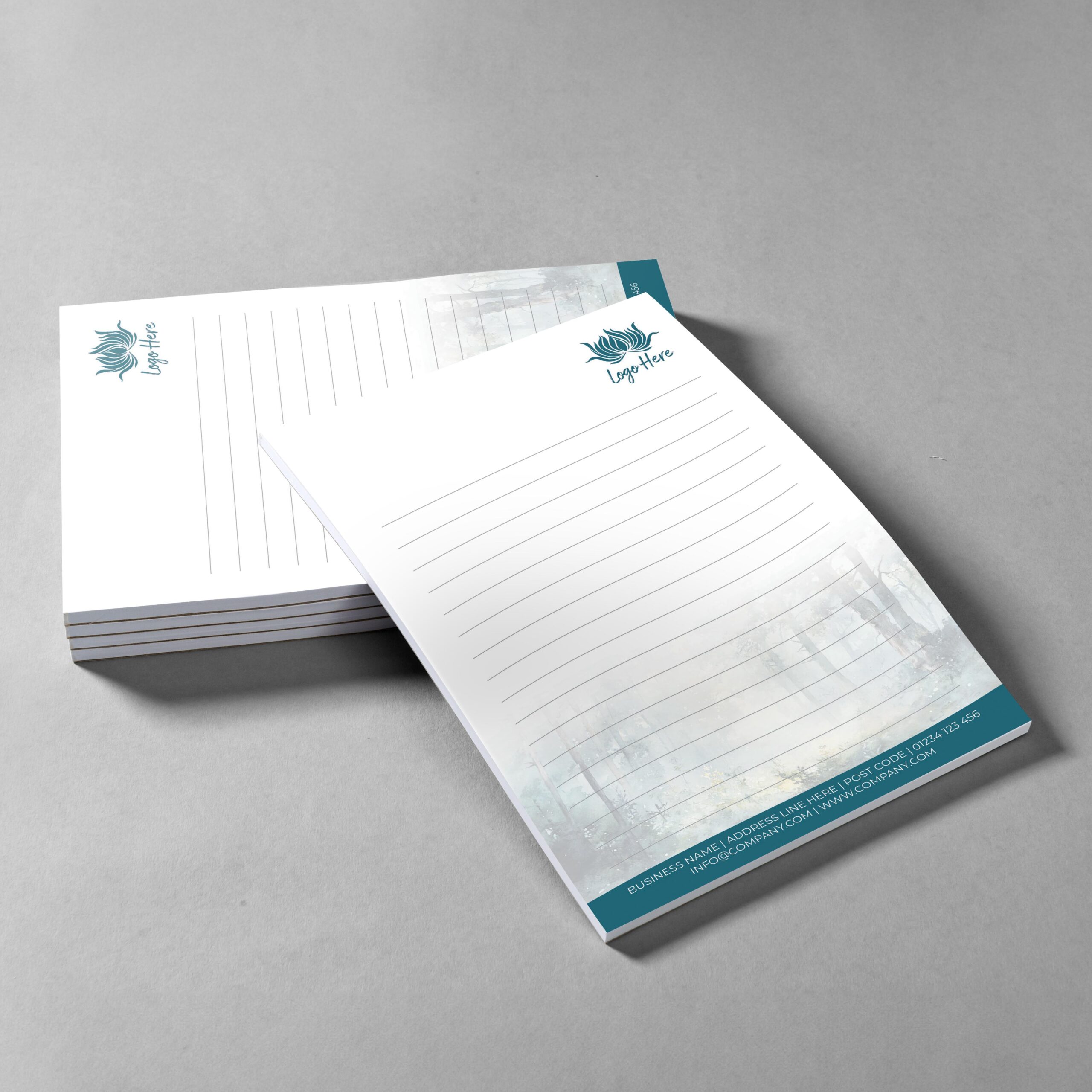 Ocean Drift Branded Notepad Design