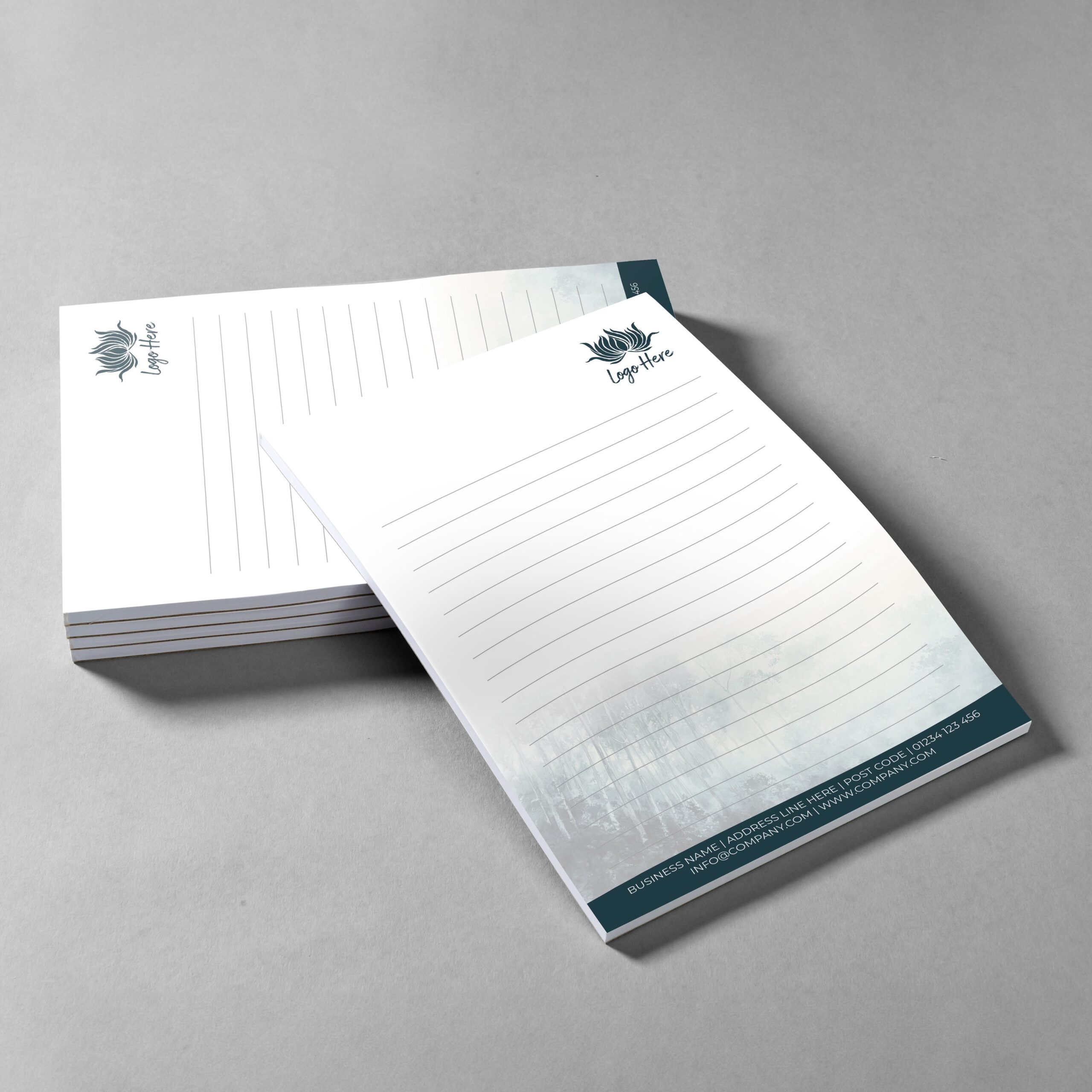 Autumn Breeze Branded Notepad Design