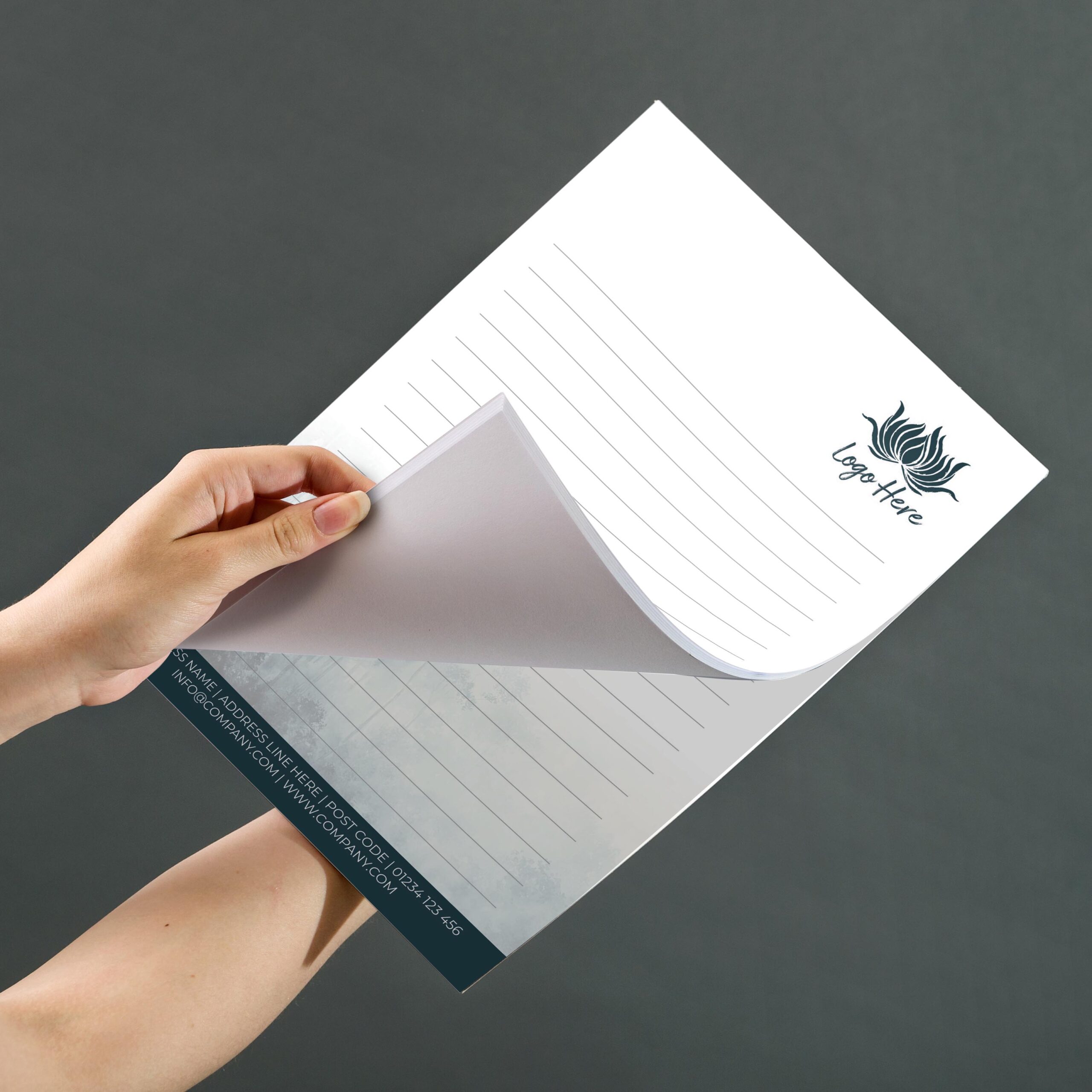 Autumn Breeze Notepad Design, A5 And A4 Sizes With Warm Seasonal Shades, Image 3.