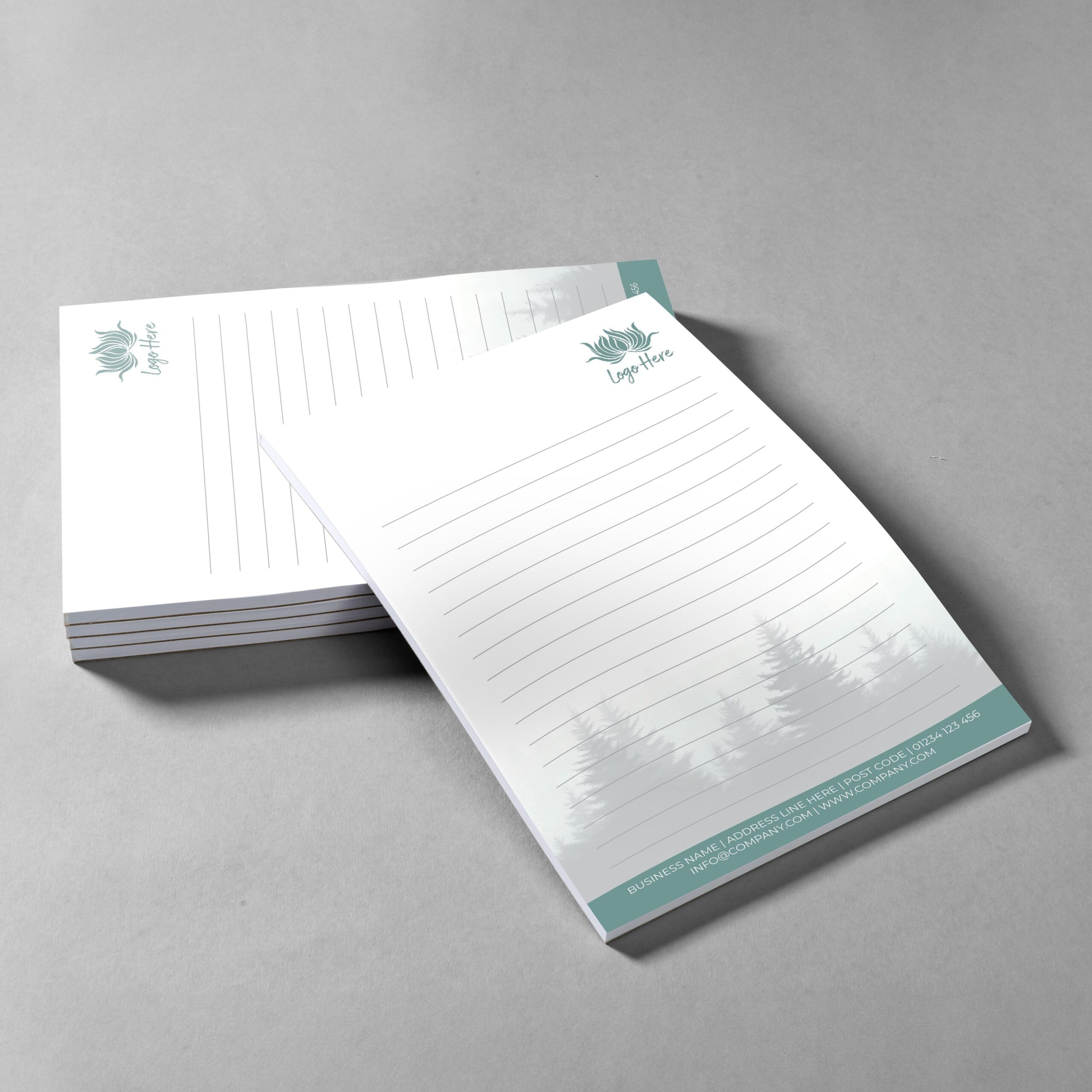 Mountain Shade Branded Notepad Design