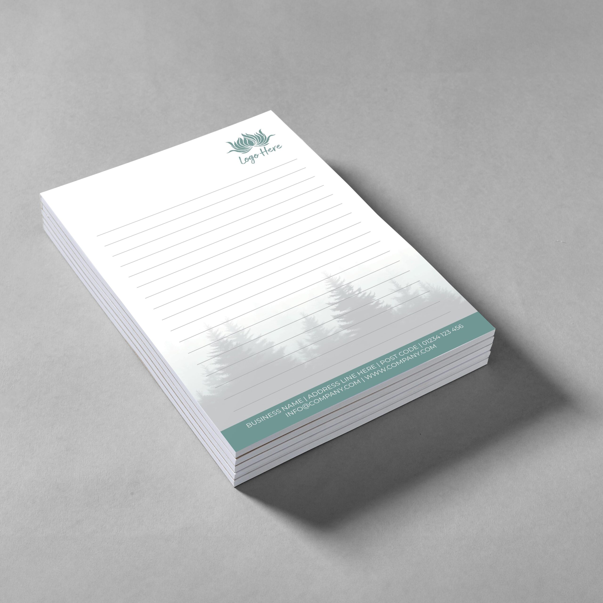 Mountain Shade Notepad Design, A5 And A4 Sizes Inspired By Cool Alpine Tones, Image 2.
