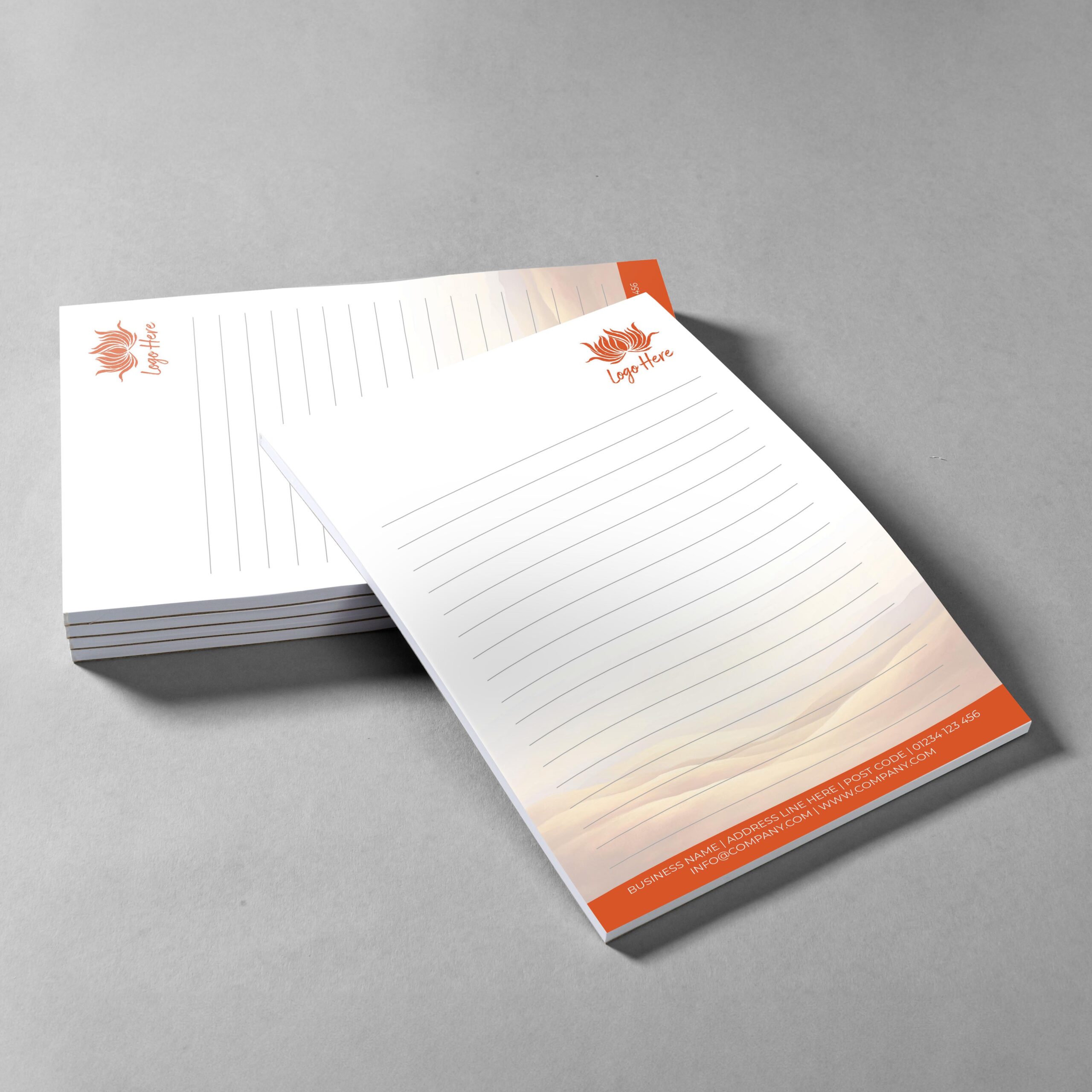 Willow Stream Branded Notepad Design
