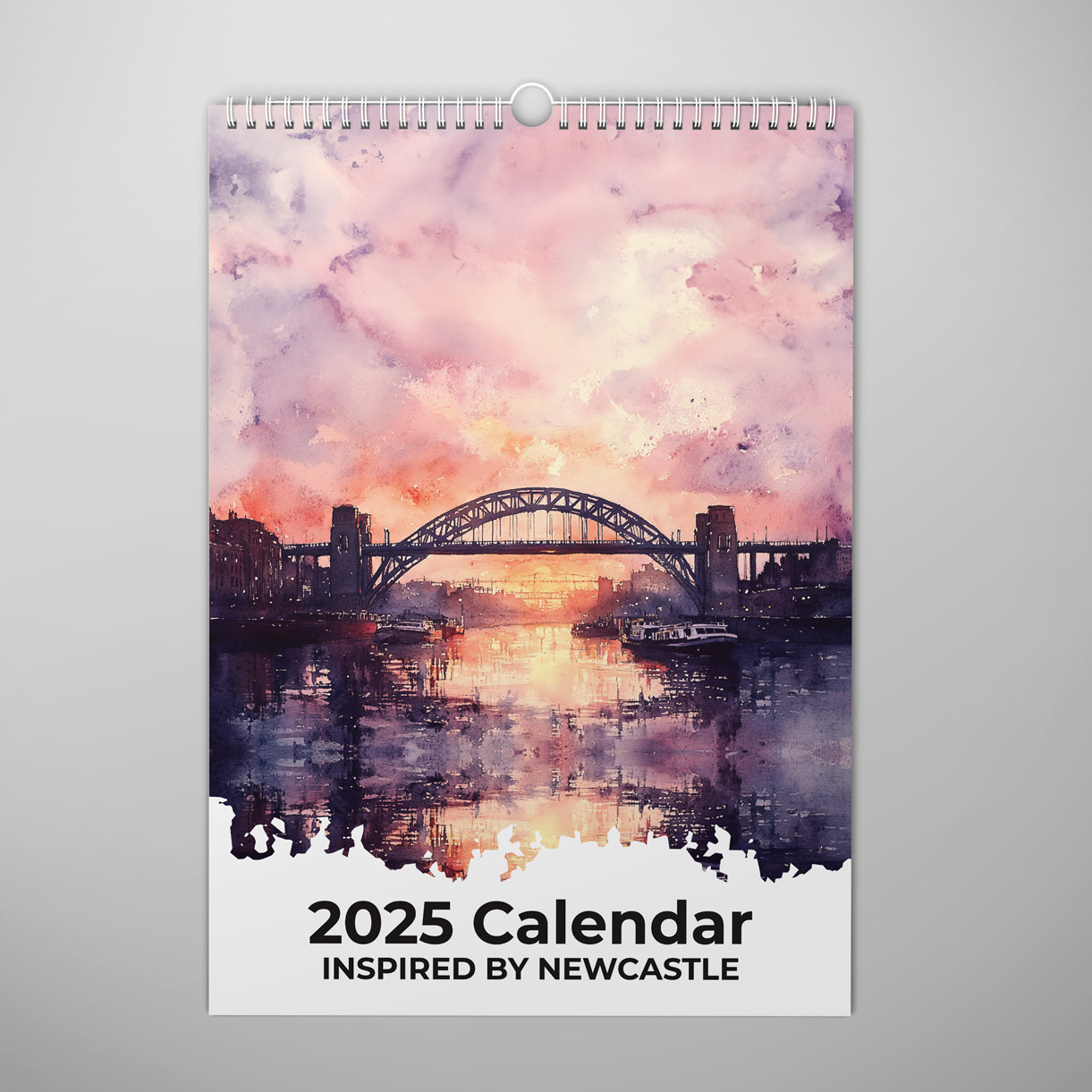 Brushstroke Wall Calendar Design